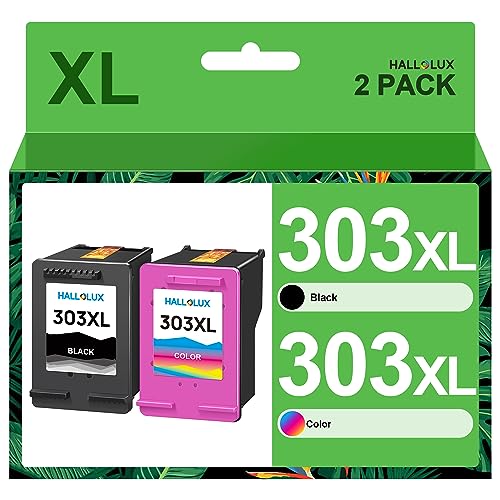 303 XL 303XL Multipack Wiederaufbereitet Druckerpatronen Kompatible für HP 303 Druckerpatronen für HP Envy 7830 Druckerpatronen für HP Envy Photo 6232 6230 6220 7130 7134 6234 (2er-Pack) von HALLOLUX