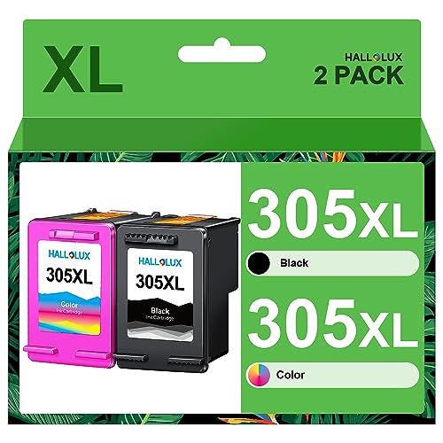 305XL 305 XL Druckerpatronen Kompatibel für HP 305 Druckerpatronen für HP DeskJet 2700 2710 2720 DeskJet Plus 4110 4120 Envy 6010 6020 6032 Envy Pro 6400 6420 (Schwarz, Farbe) von HALLOLUX