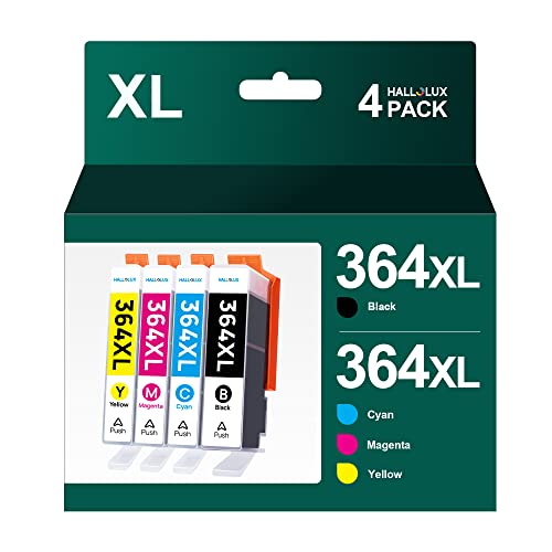 HALLOLUX 364XL 364 XL Multipack Druckerpatronen Kompatibel für HP 364 XL 364 Tintenpatronen XL für HP Photosmart 5520 5510 5520 Deskjet 3520 Officejet 4622 4622,5510 5520 5524 6520 5515 7520 von HALLOLUX