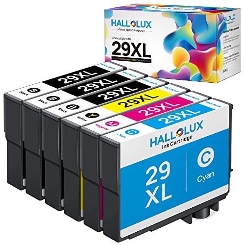 Multipack 29XL Druckerpatronen XP-342 XP-352 Patronen für Epson 29 XL 29XL Patronen, für Epson Expression Home XP-352 XP-235 XP-245 XP-322 XP-335 XP-442 XP-452 XP-455 XP-247 XP-332 XP-255, 6er-Pack von HALLOLUX