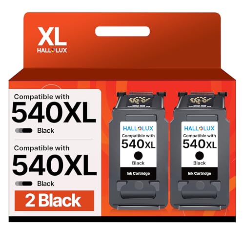 HALLOLUX PG 540XL Schwarz Druckerpatronen Kompatibel für Canon PIXMA MG3650S Patronen TS5150 TS5151 TS5100 MG3600 MG3650 MG4250 MG3550 MG2255 MX374 MX525 MX535 MX470 MG3150 von HALLOLUX