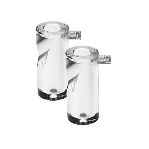 HALOTEC | 2er-Pack Deckenhaken zur dezentralen Beleuchtung, Transparent | Verschiebung von Lichtquellen | Dekorative Halterung | Decken- oder Wandlampen-Dezentralisierer von HALOTEC