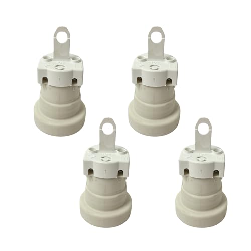 HALOTEC | 4 Stück E27 Baustellenfassung Weiß | Standard Schraubfassung für E27 Leuchtmittel | Ideal für temporäre und technische elektrische Installationen | Schnelle Montage | Made in Italy HALOTEC | 4 Stück E27 Baustellenfassung Weiß | Standard Schraubfassung für E27 Leuchtmittel | Ideal für temporäre und technische elektrische Installationen | Schnelle Montage | Made in Italy von HALOTEC