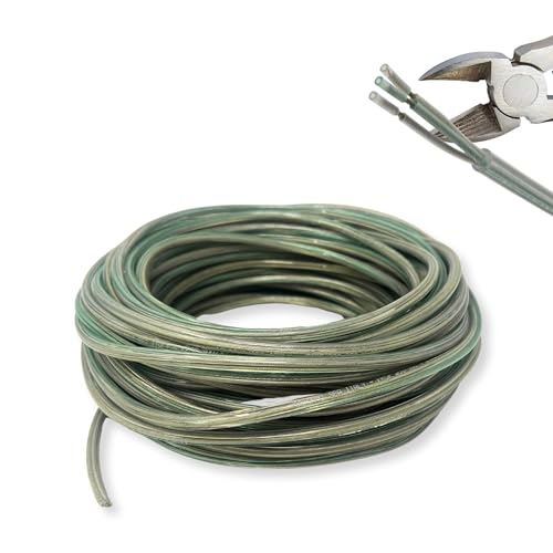 HALOTEC 25 Meter Elektrokabel 3 Adern 3x0.75 | Verlängerungskabel H03VV-F | Installationskabel | Stromkabel | PVC | Transparent | Rundkabel | Dreikernkabel HALOTEC 25 Meter Elektrokabel 3 Adern 3x0.75 | Verlängerungskabel H03VV-F | Installationskabel | Stromkabel | PVC | Transparent | Rundkabel | Dreikernkabel von HALOTEC