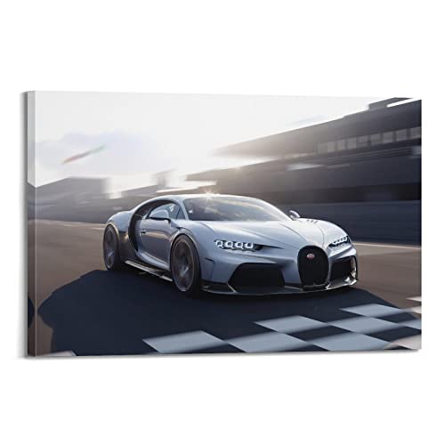 HALOUB Hypercar Poster für Bugatti Chiron Supercar Sportauto dekorative Malerei Leinwand Wand und Kunst Bild Familie Schlafzimmer Dekor 60 x 90 cm von HALOUB