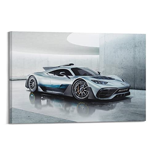 HALOUB Rennauto-Poster für AMG ONE Super Auto Sport Auto Dekorative Malerei Leinwand Wand und Kunst Bild Familie Schlafzimmer Dekor 60 x 90 cm von HALOUB