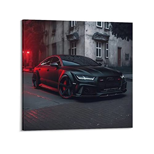 HALOUB Sportauto-Poster für Audi RS7 Sportback Rennauto Supercar Dekorative Malerei Leinwand Wand & Kunstbild Druck Familie Schlafzimmer Dekor 30 x 30 cm von HALOUB