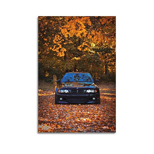 HALOUB Sportauto-Poster für BMW E46 M3 Rennwagen, dekoratives Gemälde, Leinwand, Wand- und Kunstbild, Dekoration für Familienzimmer, 30 x 45 cm von HALOUB