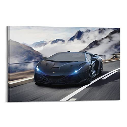 HALOUB Sportauto-Poster für Lamborghini Aventador Supercar dekoratives Gemälde Leinwand Wand und Kunst Bild Familie Schlafzimmer Dekor 50 x 75 cm von HALOUB