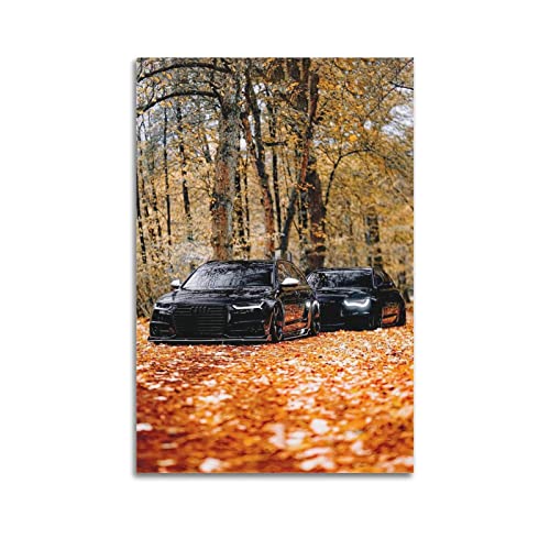 HALOUB Sportwagen-Poster für Audi RS6 Supercar Rennauto, dekoratives Gemälde, Leinwand, Wand- und Kunstbild, Dekoration für Familienzimmer, 40 x 60 cm von HALOUB