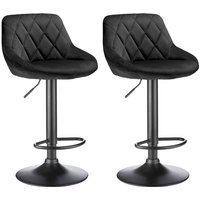 2 Barhocker Set Flanell Hocker Barstuhl Kunstleder Design Barstühle Bar Hocker Stühle schwarz 2 Barhocker Set Flanell Hocker Barstuhl Kunstleder Design Barstühle Bar Hocker Stühle schwarz von HALOYO