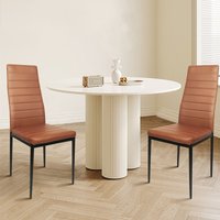 2tlg set Esszimmerstühle Stuhl Küchenstuhl Esszimmerstuhl Wohnzimmerstühle Braun 2tlg set Esszimmerstühle Stuhl Küchenstuhl Esszimmerstuhl Wohnzimmerstühle Braun von HALOYO