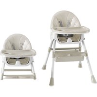 4 in 1 Faltbare Kinderstuhl Babystühle mit Universalrädern höhenverstellbare Hochstühle von 6 Monaten bis 3 Jahren Cremefarben 4 in 1 Faltbare Kinderstuhl Babystühle mit Universalrädern höhenverstellbare Hochstühle von 6 Monaten bis 3 Jahren Cremefarben von HALOYO