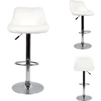 Barhocker Set Barstuhl Kunstleder Design Barstühle Bar Hocker Stühle Weiß Barhocker Set Barstuhl Kunstleder Design Barstühle Bar Hocker Stühle Weiß von HALOYO