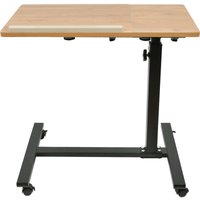 Computertisch Schreibtisch Laptoptisch Beistelltisch mit Rollen Höhenverstellbar, Laptop Notebook Ständer 6034.558-90cm von HALOYO