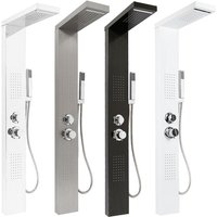 Haloyo - Duschpaneel von Edelstahl mit 4 Funktionen,leicht zu reinigen,mit Regendusche,Massagedusche, Wasserfalldusche,15 x 47 x 130 cm,Weiß von HALOYO