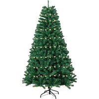 Haloyo® 180 cm künstlicher Weihnachtsbaum mit LED-Lichtern, künstlicher Weihnachtsbaum, Eisenständer, für Schlafzimmer, geschmückter Weihnachtsbaum von HALOYO