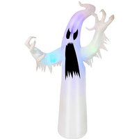 Haloyo® 2,4 m aufblasbarer Geist, Halloween-Dekoration, aufblasbarer Geist, für Weihnachtsfeiern im Freien, Garten, Rasen von HALOYO