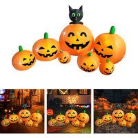Haloyo® 230 cm Halloween-Dekoration, aufblasbare Kürbis-Geister-Dekoration für Halloween-Party, Garten- und Rasendekoration von HALOYO