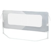 Haloyo® Faltbarer und tragbarer Schutzgitterrahmen, Kinderbettbarriere, tragbares Bettgitter, 200 x 73–86 cm, Grau von HALOYO