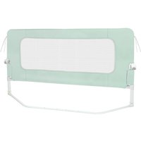 Haloyo® Faltbarer und tragbarer Schutzgitterrahmen, Kinderbettbarriere, tragbares Bettgitter, 200 x 73–86 cm, Grün von HALOYO