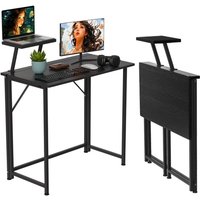 Haloyo® Verstellbarer tragbarer Laptop-Schreibtisch mit Standablage und Klappfunktion, modernes und praktisches Design für Zuhause oder das Büro, 80 von HALOYO