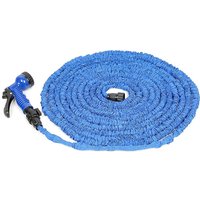 100FT Flexibler Gartenschlauch 30m Wasserschlauch dehnbarer Flexischlauch blau von HALOYO