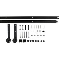 Haloyo - 200cm Schiebetürsystem Laufschiene Schiebetür Schiebetürbeschlag Holzschiebe von HALOYO