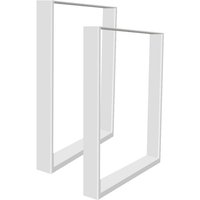 Haloyo - 2er Set Tischgestell 6072cm Tischuntergestell Tischkufen Tischbeine Tischfüße WEIß von HALOYO