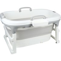 Haloyo - Baby Badewanne mit Temperaturanzeige für Neugeborene bis 2 Jahre 99x62x52.9cm grau von HALOYO