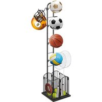 Haloyo - Basketball-Ball-Aufbewahrungsregal, Sportgeräte Aufbewahrung,Ball und Zubehör Rolling Organizer,Sportgeräte-Organizer, für Volleyball, Haloyo - Basketball-Ball-Aufbewahrungsregal, Sportgeräte Aufbewahrung,Ball und Zubehör Rolling Organizer,Sportgeräte-Organizer, für Volleyball, von HALOYO