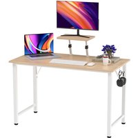 Haloyo - Computerschreibtisch mit großer Arbeitsplatte für Homeoffice, 100×50×75 cm, Holzoptik Haloyo - Computerschreibtisch mit großer Arbeitsplatte für Homeoffice, 100×50×75 cm, Holzoptik von HALOYO