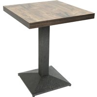 Hoher Bartisch klein, Küchentisch mit Metallbeinen, Esstisch für Home Pub Bistro 60 x 60 x 75 cm,europäischer Stil - Haloyo von HALOYO