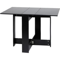 Klapptisch Esstisch Tisch klappbar Raumwunder 1037673.4cm Tisch Möbel Schwarz von HALOYO