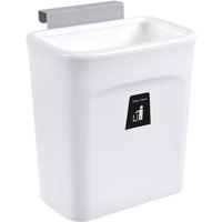 Haloyo - Küchenabfalleimer Mülleimer zum Aufhängen mit Deckel, Küchenschranktür, Schrank-Mülleimer, Mülleimer unter der Spüle (weiß) 29.51626cm von HALOYO