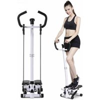 Haloyo - Treppenstufenmaschine mit Lenker, multifunktionales Fitness-Profi-Heimgerät, Schwarz und Weiß Haloyo - Treppenstufenmaschine mit Lenker, multifunktionales Fitness-Profi-Heimgerät, Schwarz und Weiß von HALOYO