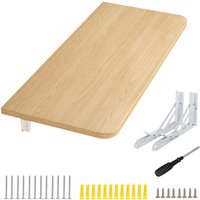 Wandklapptisch klappbarer Computertisch aus Massivholz Wandklapptisch Nussbaum von HALOYO