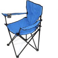 Klappstuhl fürs Camping,Haloyo®,Tragbare Stühle Für Erwachsene Picknickstühle,mit Armlehne,Blau von HALOYO