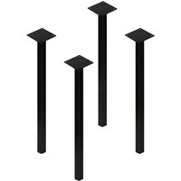 Metall Schrankfüße,Sofa Ersatz Stützfüße Beine Haloyo diy Ersatz Tischbeine, für Sofa, Couchtisch, TV-Schrank,Schwarz Metall Schrankfüße,Sofa Ersatz Stützfüße Beine Haloyo diy Ersatz Tischbeine, für Sofa, Couchtisch, TV-Schrank,Schwarz von HALOYO