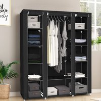 Stoffschrank Kleiderschrank Faltschrank Wäscheschrank Schlafzimmer 17213443cm Faltschrank von HALOYO