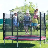 Haloyo - Trampolin Gartentrampolin Kindertrampolin Outdoor Trampolin Komplettset Sicherheitsnetz Rosa Haloyo - Trampolin Gartentrampolin Kindertrampolin Outdoor Trampolin Komplettset Sicherheitsnetz Rosa von HALOYO