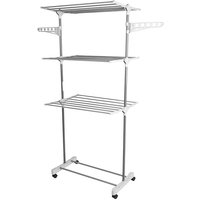 Haloyo - Wäscheständer mit Rollen Multifunktional 3 etagen,Turm Klappbar Standtrockner,Faltbarer Wäscheständer,Ständer Standtrockner,Tücherhalter,fur Haloyo - Wäscheständer mit Rollen Multifunktional 3 etagen,Turm Klappbar Standtrockner,Faltbarer Wäscheständer,Ständer Standtrockner,Tücherhalter,fur von HALOYO
