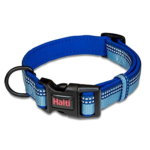 HALTI Komforthalsband - Hundehalsband mit Neoprenpolsterung, 3M-Reflektorgewebe und verstellbarer Riemen. Geeignet für kleine Hunde und Welpen (Größe XS, Blau) HALTI Komforthalsband - Hundehalsband mit Neoprenpolsterung, 3M-Reflektorgewebe und verstellbarer Riemen. Geeignet für kleine Hunde und Welpen (Größe XS, Blau) von Company of Animals