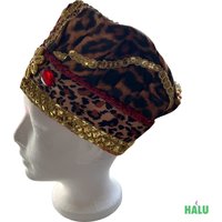 Shango Hut/ Gorro Orisha Shango/ Animal Print Santeria Osha von HALUBotanicaBoutique