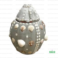 Tinaja Grande Para Olokun Dekor Mit Conchas De Ifa/Babalawo von HALUBotanicaBoutique