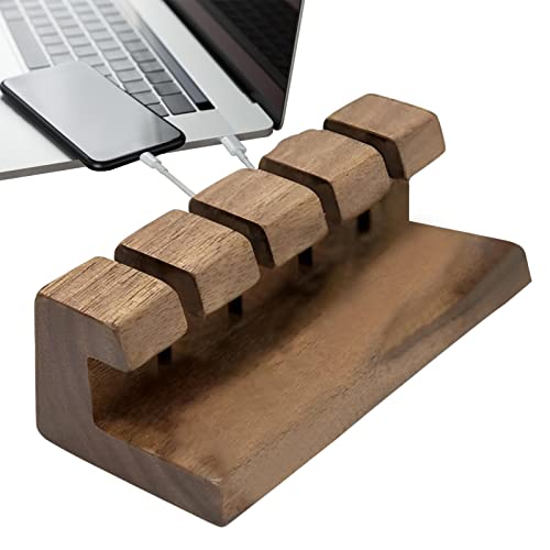 HAMAGI Kabel-Organizer Clips Kabelhalter | USB-Kabelhalter aus, Draht-Organizer, selbstklebend | -Kabelclips mit Klebeband, Schreibtischzubehör, 4 Löcher für Schreibtisch von HAMAGI