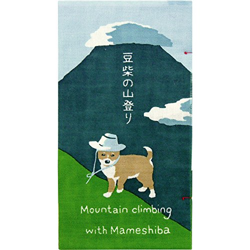HAMAMONYO Tenugui Buch "Shiba-Inu Climbing Tour" von 濱文様