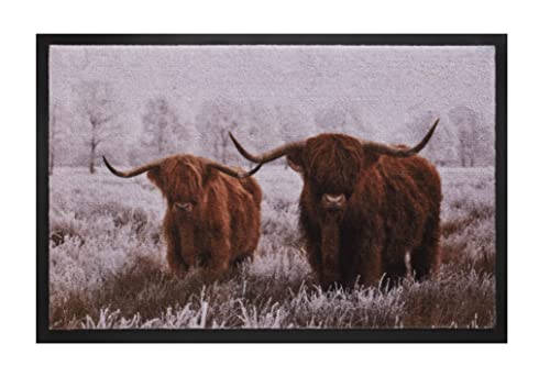 HAMAT - Fußmatte Image – Highland Cows – 40 x 60 cm von Hamat