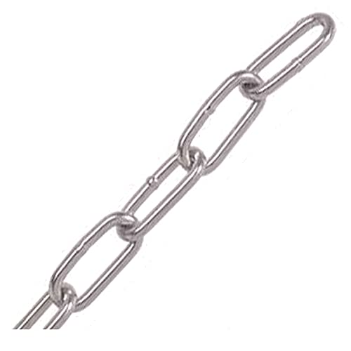 Edelstahlkette, langgliedrig 8mm - Meterware Edelstahlkette, langgliedrig 8mm - Meterware von HAMBURGER TAUWERK-FABRIK EST. 1901