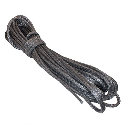 HTF - Dyneema Pro Tauwerk Seil 10mm - 10m, geflochten, Carbon grau von HAMBURGER TAUWERK-FABRIK EST. 1901